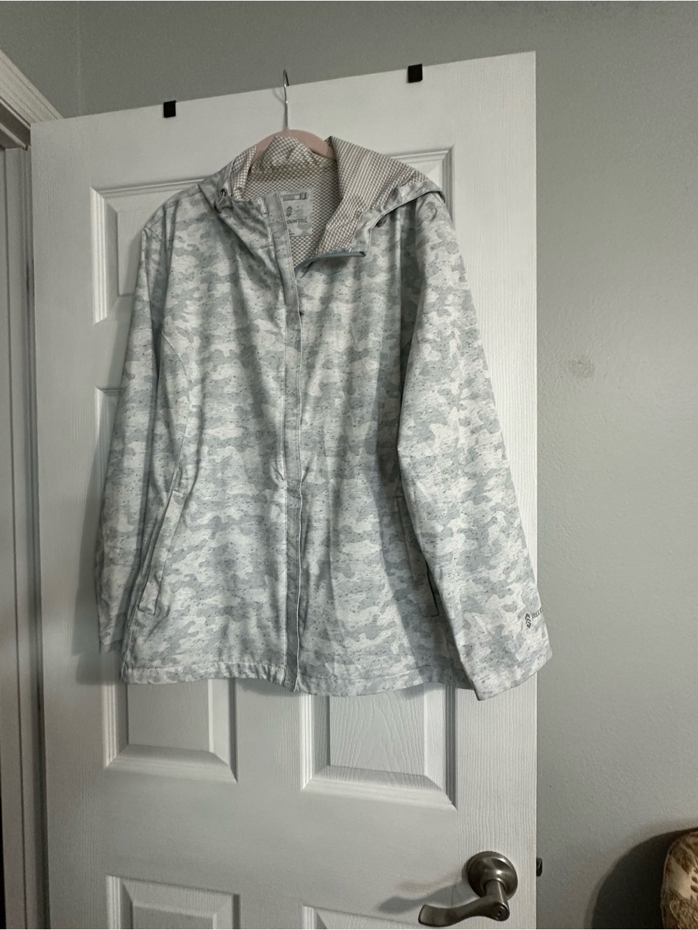 Free Country Heathered Gray Camouflage rain jacket